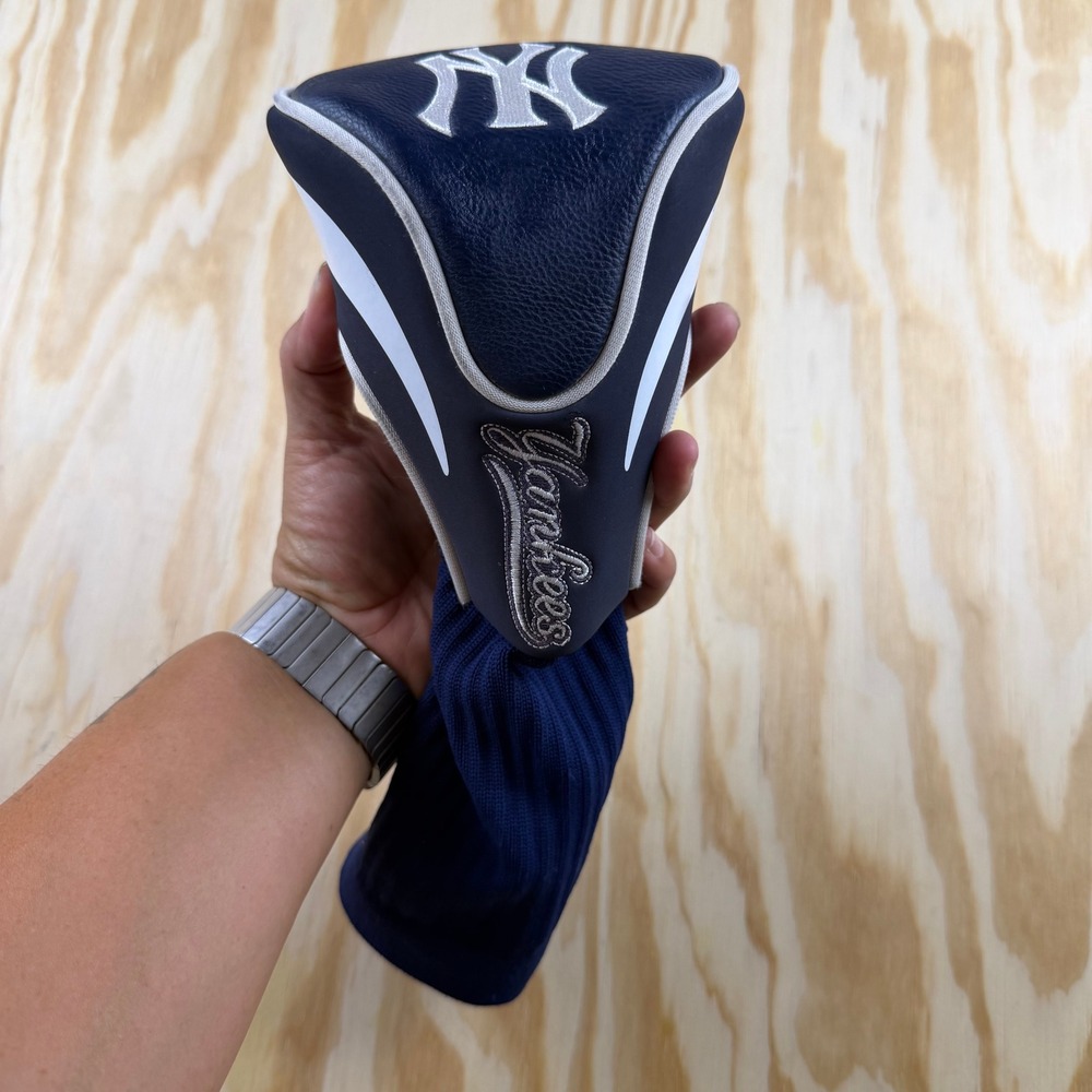 MLB New York Yankees Golf Headcover Navy Blue Fairway Wood 3 Embroidered Logo